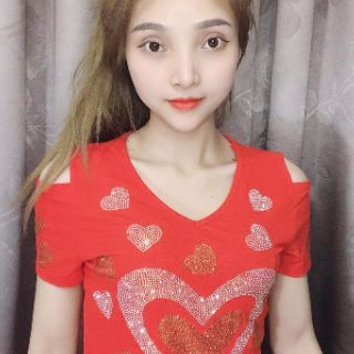 Áo thun quảng châu đính đá