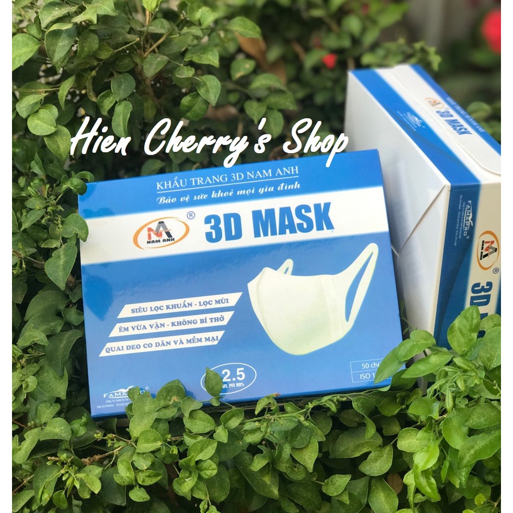 Khẩu trang 3D Mask chính hãng, hộp 50 chiếc  - HAHA Store
