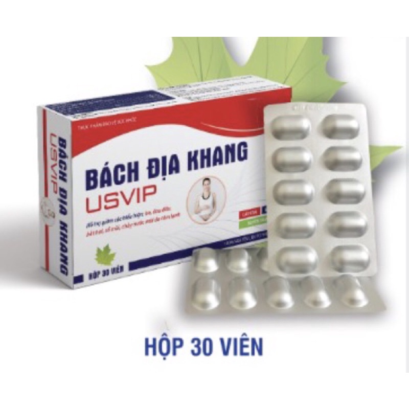 Xuyên Tâm Liên viên  Bách Địa Khang giảm ho, đau đầu, cảm cúm dùng được với phụ nữ có thai và cho con bú. Hộp 30v
