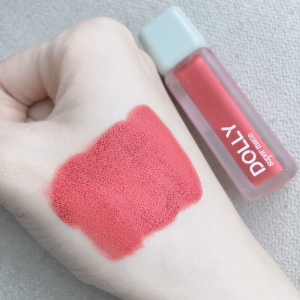 [06 Cam Hồng Sữa] Son Kem Lì Dolly Super Matte Không Chì Màu Cam Hồng Sữa [06] Tách Sét | BigBuy360 - bigbuy360.vn