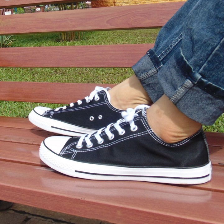 Giày CV Allstar Nam Đen Cổ Thấp