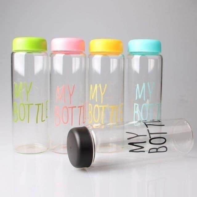 Bình thủy tinh nắp màu MY BOTTLE 450ml