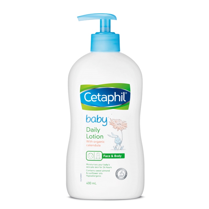 [Chính hãng] Sữa dưỡng ẩm dịu nhẹ hàng ngày Cetaphil cho bé-Daily Lotion With Shea Butter - Organic Calendula-400ml