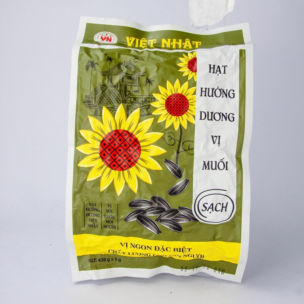 Hạt hướng dương tẩm vị muối loại 1 thơm ngon bổ sung chất xơ và vitamin e 430g HHDVM003