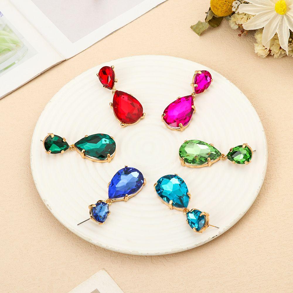 WATTLE Bông Tai Dáng Dài Đính Đá Thời Trang Sang Trọng Cho Nữ