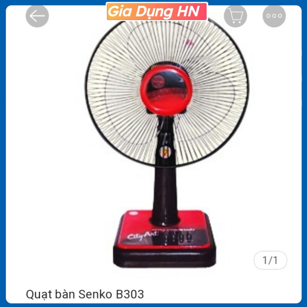 QUẠT BÀN B3 LÀO SENKO B1210 bảo hành 12 tháng.TẶNG MÓC DÁN TƯỜNG