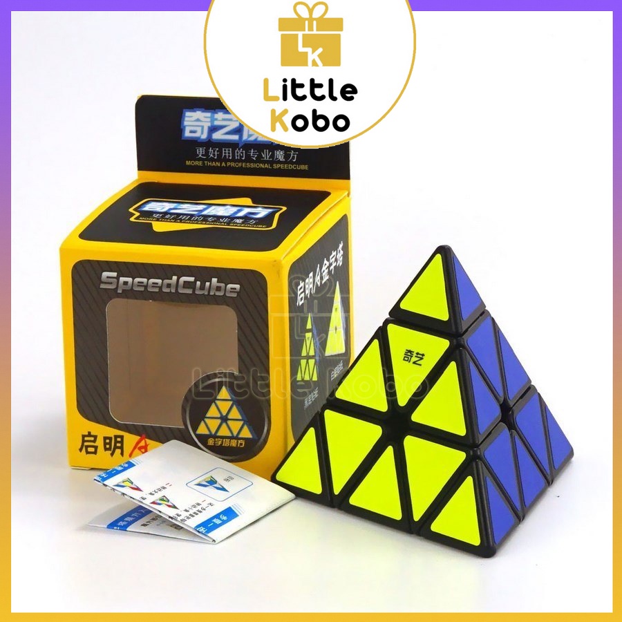 Rubik QiYi Pyraminx QiMing A/ QiMing S2 Viền Đen Stickerless Rubic Tam Giác Kim Tự Tháp Đồ Chơi Trí Tuệ