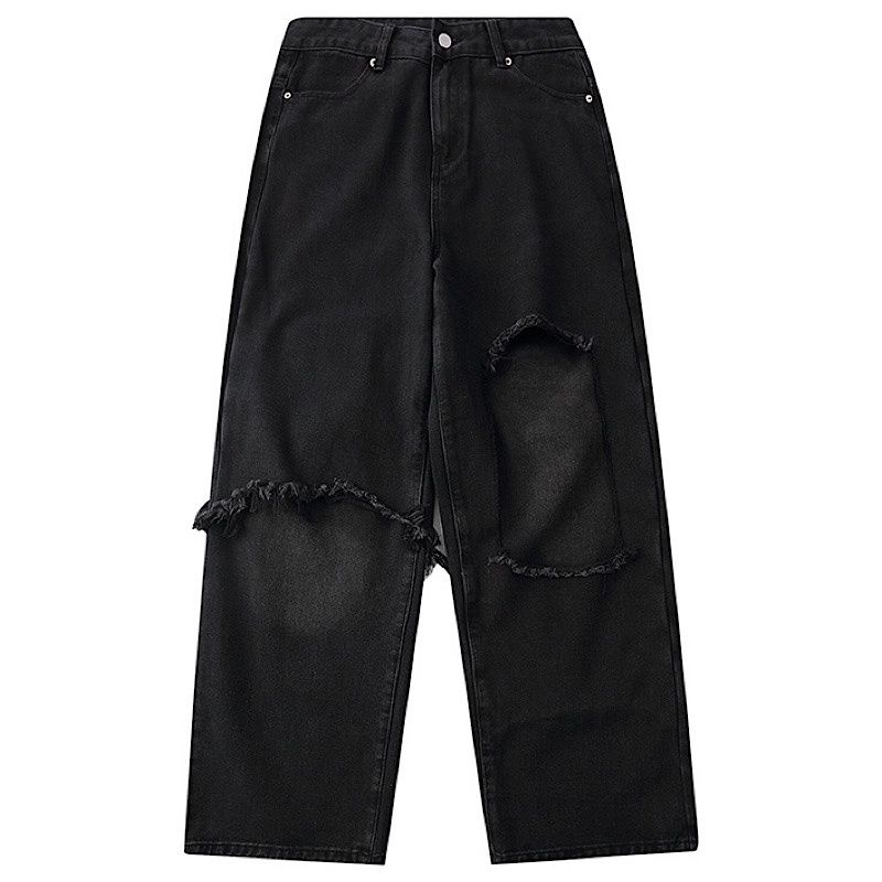 Quần Jeans Dài Ống Rộng Thời Trang Dành Cho Nam