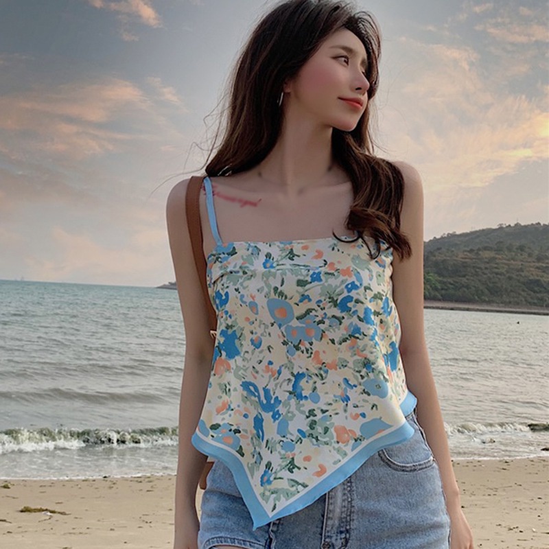 Áo Yếm Lửng Mỏng Hai Dây Hở Lưng gợi Cảm Cho Nữ