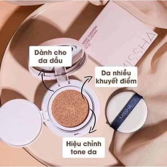 PHẤN NƯỚC MISSHA MAGIC CUSHION COVER LASTING SPF50+PA+++ (chính hãng, date xa)