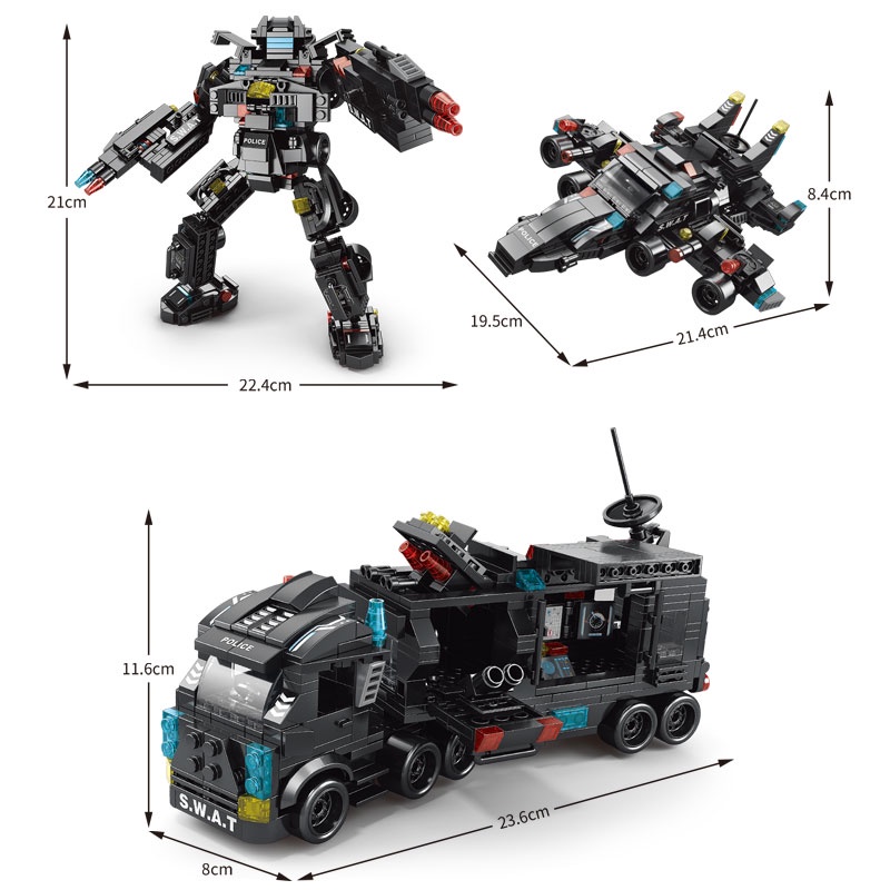 Đồ Chơi Lắp Ráp Robot 23 Mảnh Cho Bé