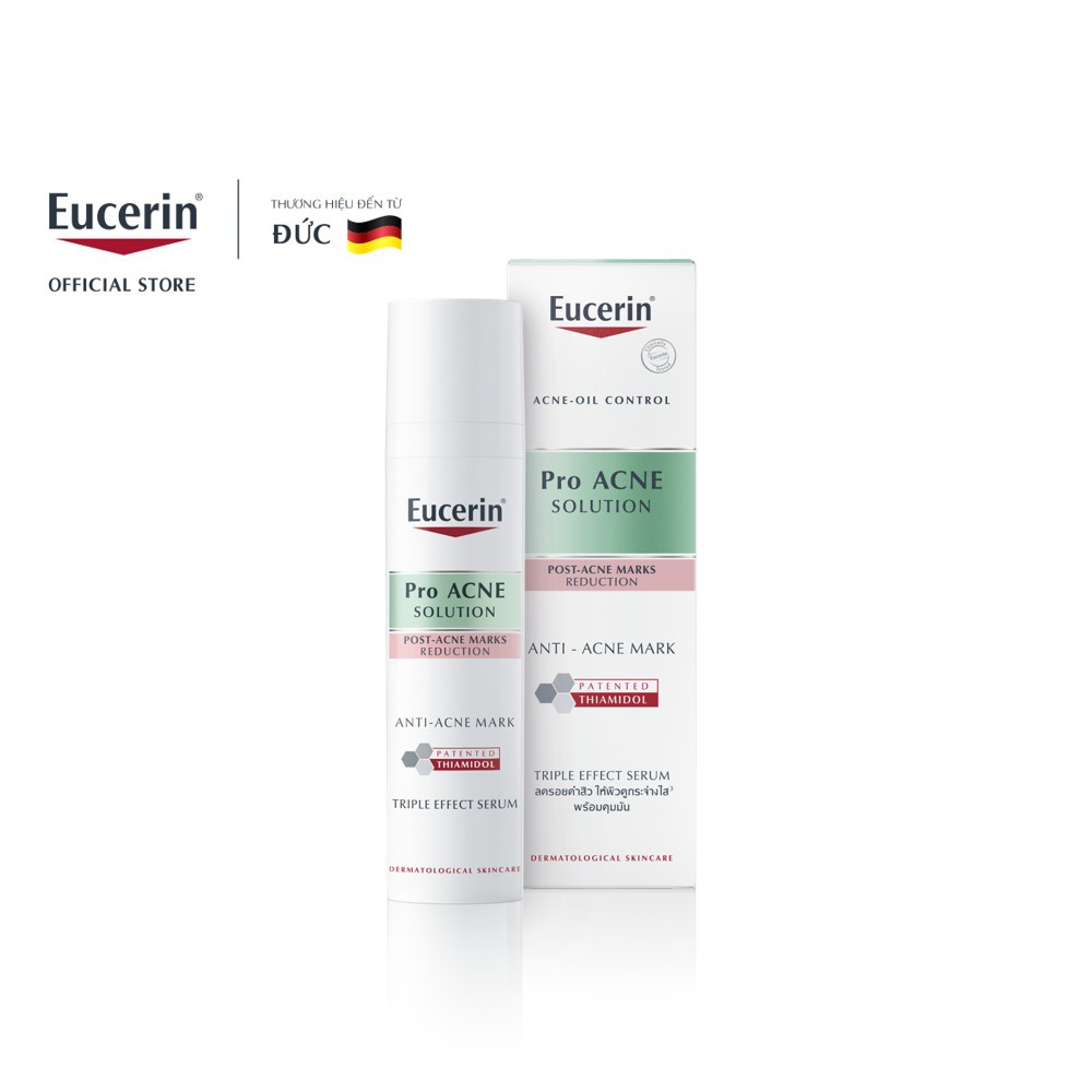 Tinh chất giảm thâm mụn & dưỡng sáng da Eucerin Pro Acne Triple Effect Serum 40ml