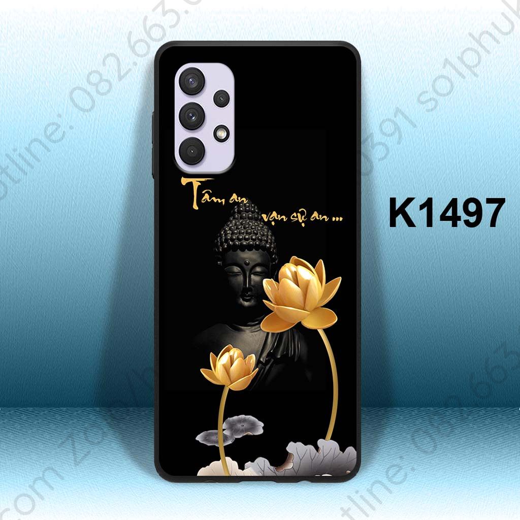 Ốp lưng kính chống bể Samsung Samsung A32 (4G,5G),  A23 , A53 5G , A52 (4G,5G) in hình thời trang thư pháp