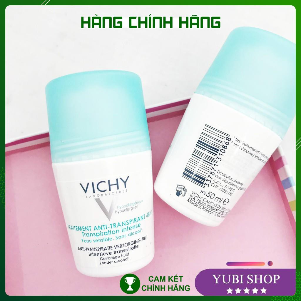 [HÀNG AUTH] LĂN KHỬ MÙI VICHY PHÁP - KHÔ THOÁNG VÙNG DA DƯỚI CÁNH TAY 48H VICHY - 50ML