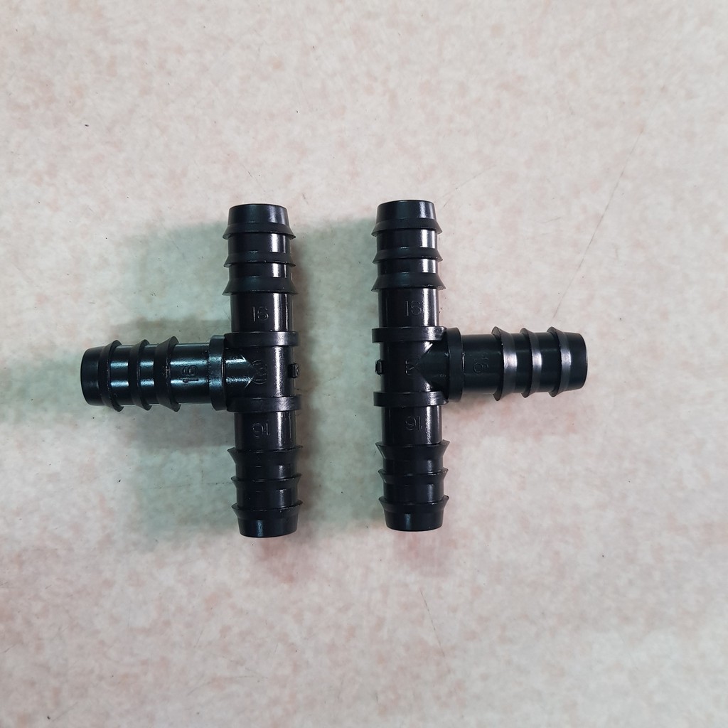 Tê nối ống LDPE 16mm dùng trong hệ thống tưới tự động