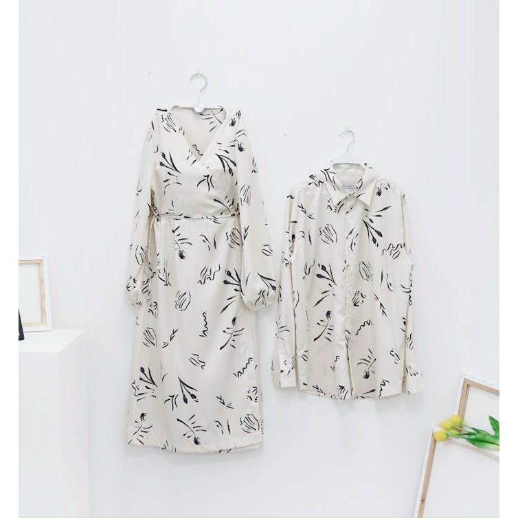 ĐỒ ĐÔI -SET CẶP GỒM SƠ MI NAM VÀ ĐẦM NỮ CHUẨN SHOP