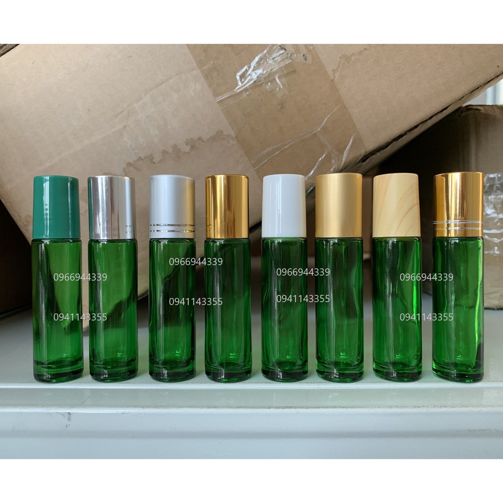 [MỚI VỀ] Chai thủy tinh bi lăn 5ml 10ml cao cấp chiết nước hoa tinh dầu Roller Ball Colorful | Thế Giới Skin Care