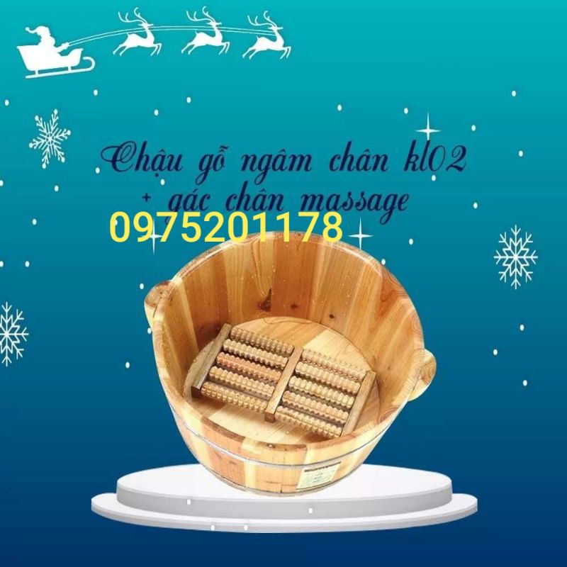 Chậu ngâm chân ⚡ XẢ KHO⚡HÀNG LOẠI 1 ⚡ thùng gỗ ngâm chân cao cấp ,thau gỗ ngâm chân thải độc tố