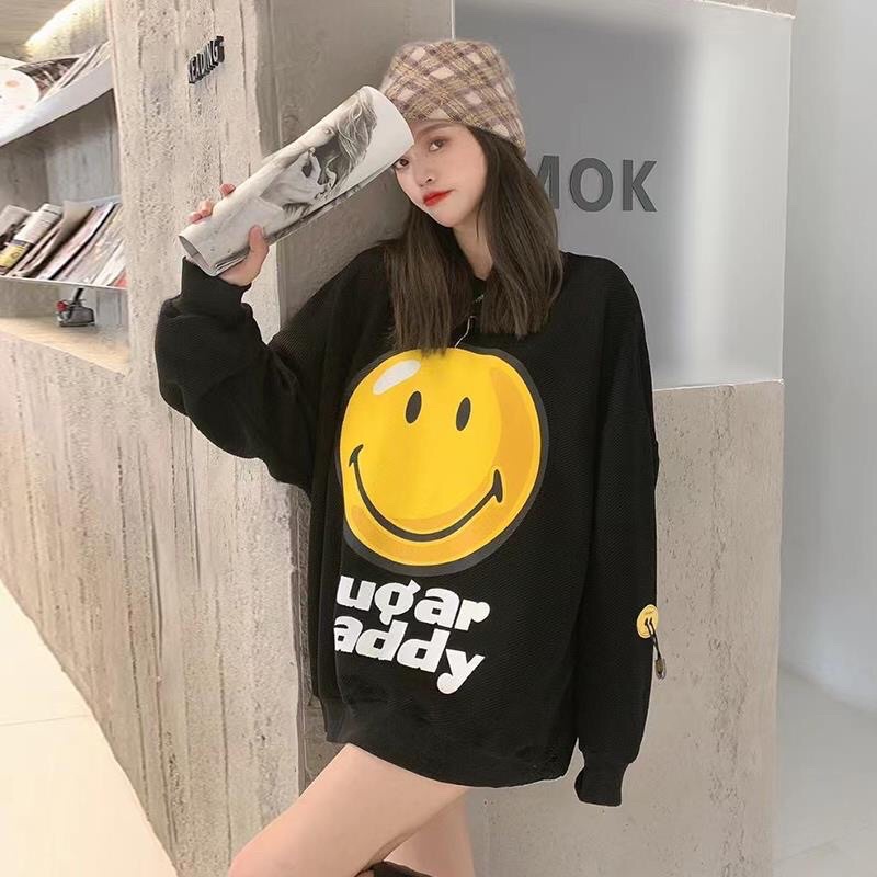 Áo Nỉ Trơn Bo Tay Cổ Tròn Sugar Daddy, Mẫu Thu Đông Mới Nhất 2021 | BigBuy360 - bigbuy360.vn