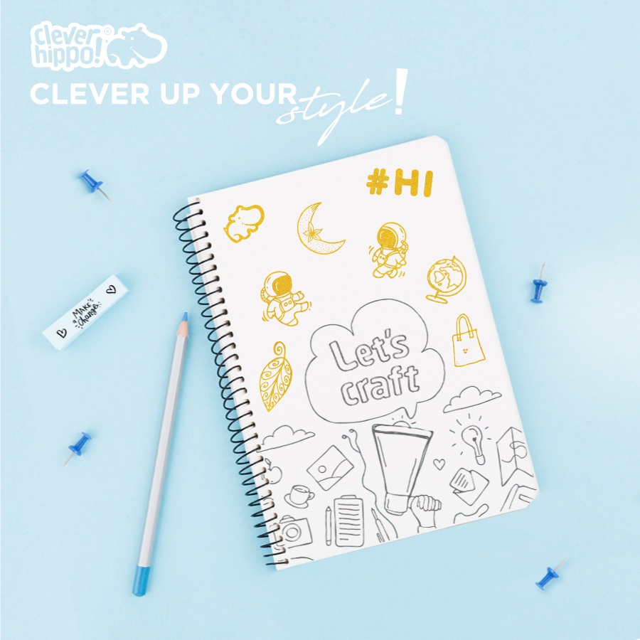 Bộ Golden Sticker CLEVER HIPPO Lấp Lánh STICKER01/GOLDEN
