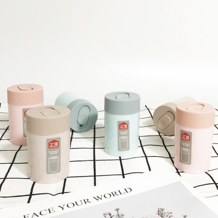 Lọ nhựa đựng tăm 0801 lọ muối tăm hạt tiêu MÀU MỚI hiện đại sang trọng