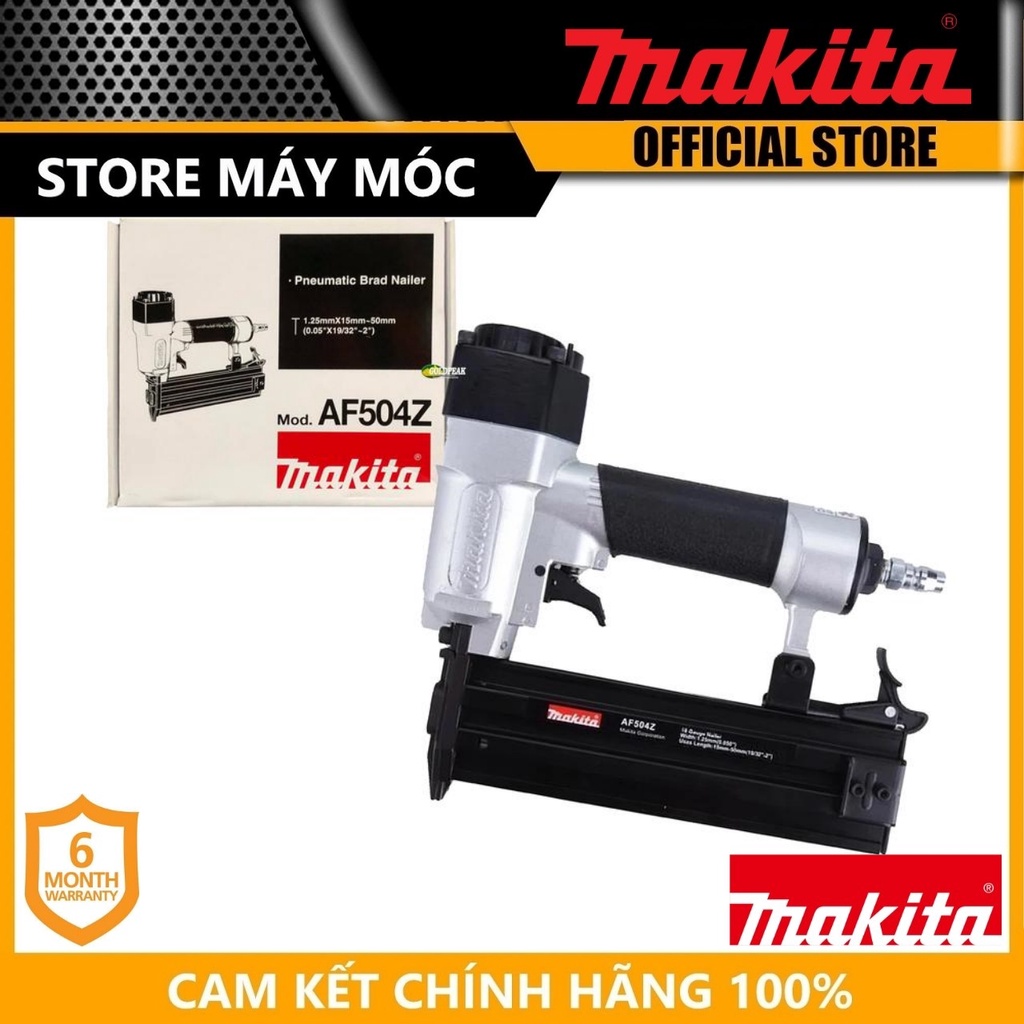 MÁY BẮN ĐINH HƠI 50MM (100PCS) MAKITA AF504Z- HÀNG CHÍNH HÃNG