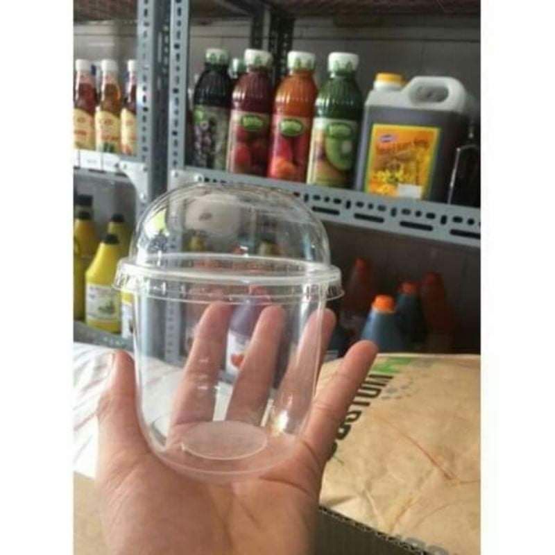 50 cốc đựng trà sữa cốc bầu nắp cầu