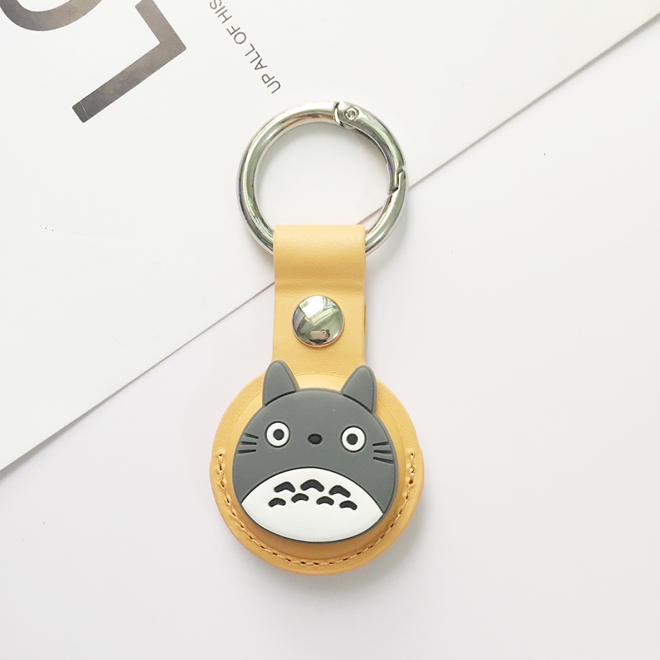 Vỏ bọc bảo vệ máy theo dõi vị trí Airtags bằng da chống mất thiết kế hoạt hình đáng yêu tiện lợi