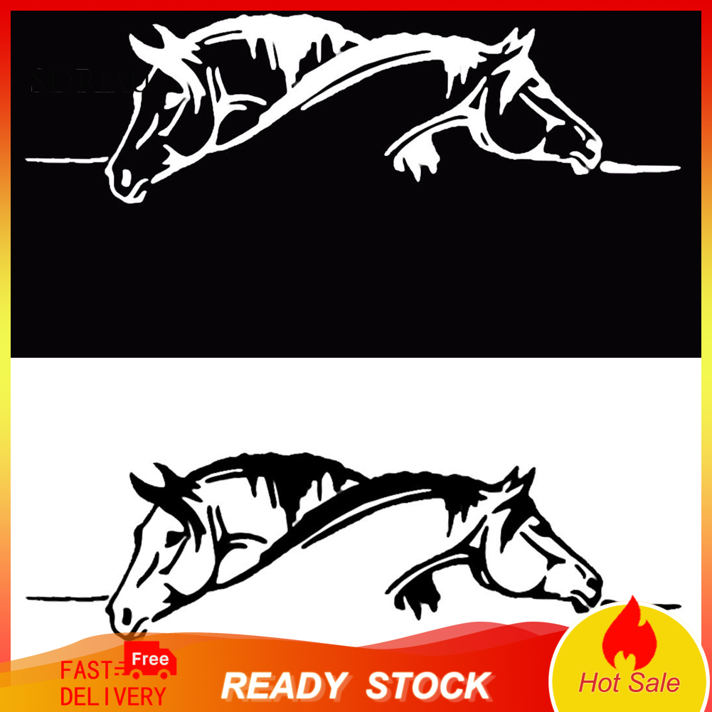 Miếng Dán Trang Trí Xe Hơi Hình Chú Ngựa Phản Quang Độc Đáo