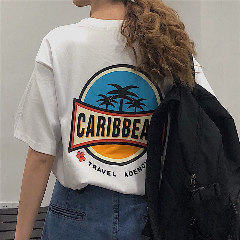 Áo thun tay lỡ CARIBBEAN😘🤩🤗