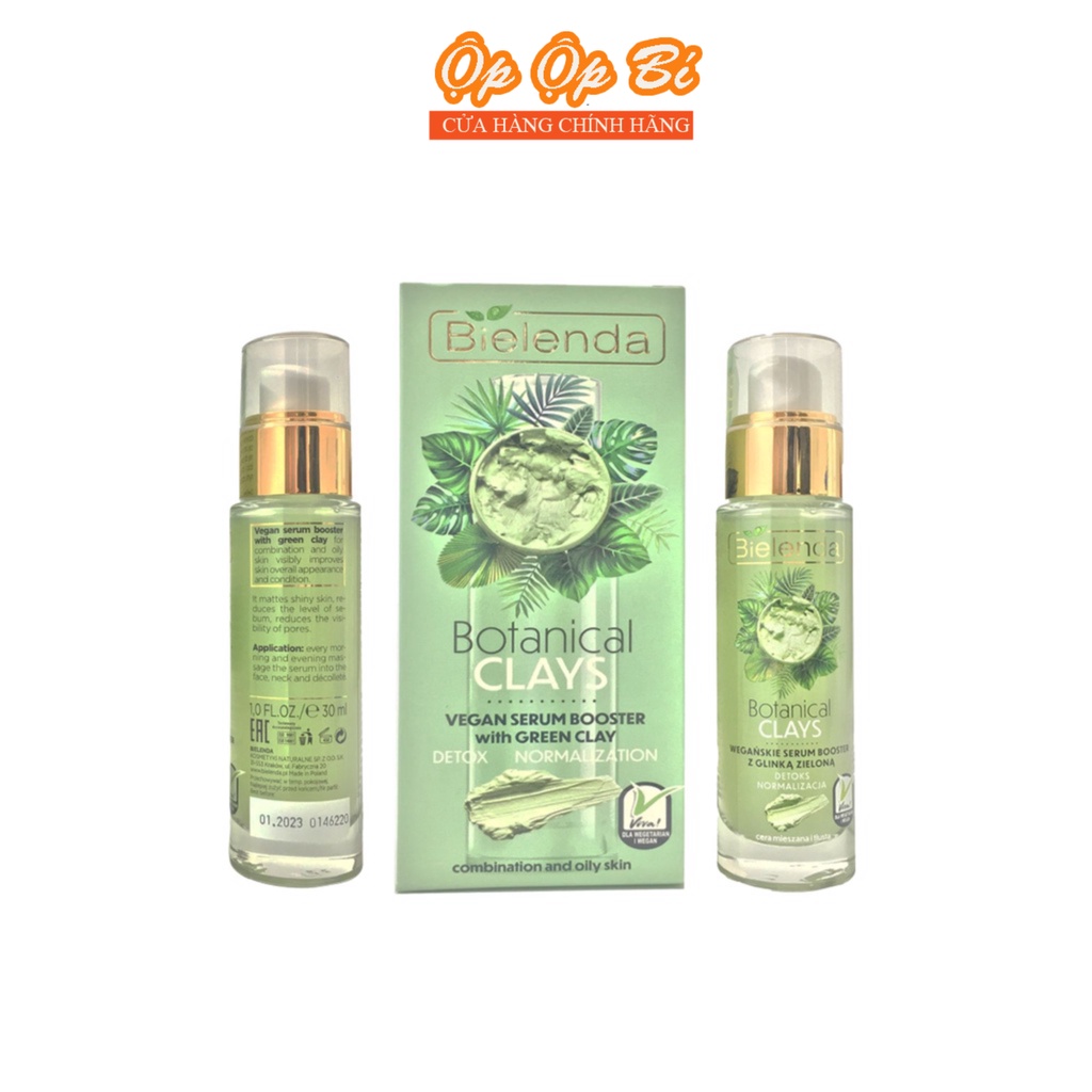 Serum Giảm Mụn, Kháng Khuẩn Chiết Xuất Đất Sét Bielenda Clays - 30ml