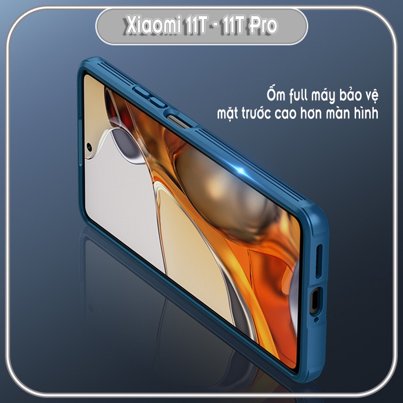Ốp lưng cho Xiaomi 11T - 11T Pro Nillkin CamShield Pro che camera - HÀNG NHẬP KHẨU