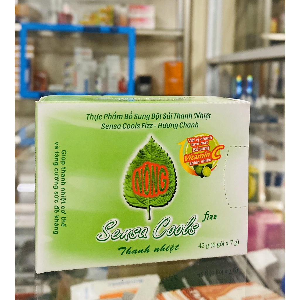 SENSA COLLS - BỘT SỦI THANH NHIỆT SENSACOOL - HỘP 6 GÓI.