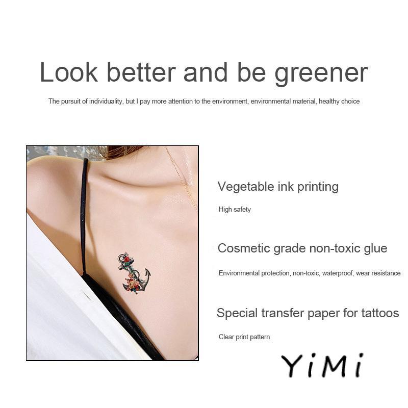 Hình Xăm Dán Chống Nước Lâu Trôi Họa Tiết Hình Học Phong Cách Harajuku