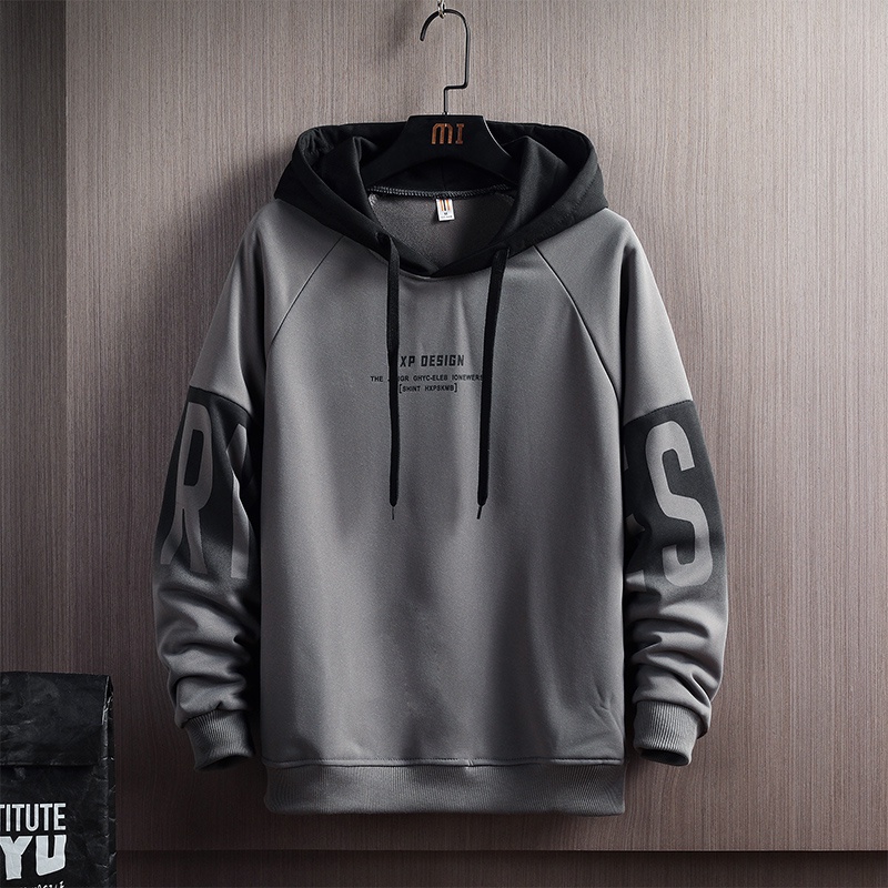 Áo Hoodie Lót Lông Cừu Dày Dặn Phong Cách Hong Kong Thời Trang Thu Đông Mới Cho Nam