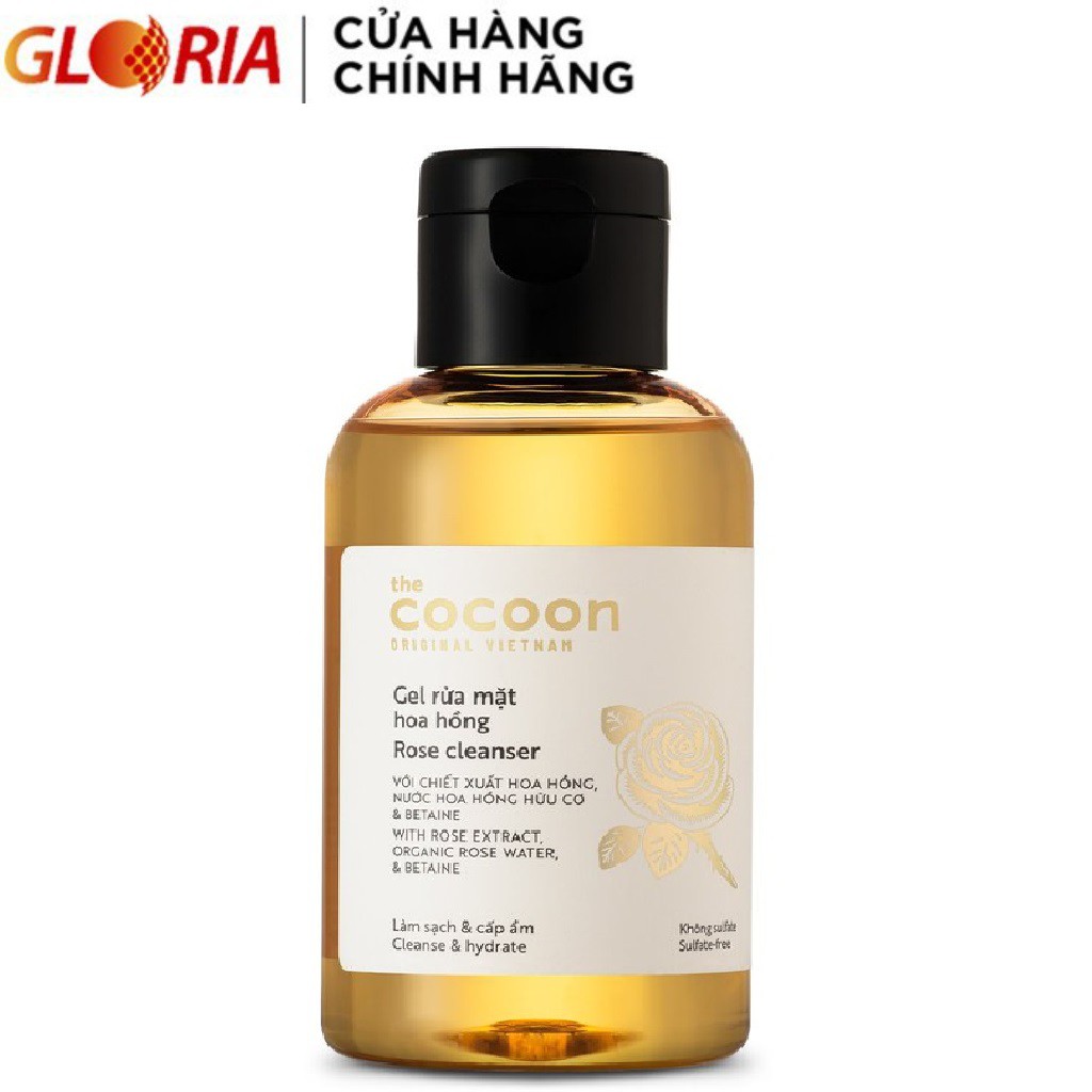 Gel Rửa Mặt Hoa Hồng Cocoon 140ml
