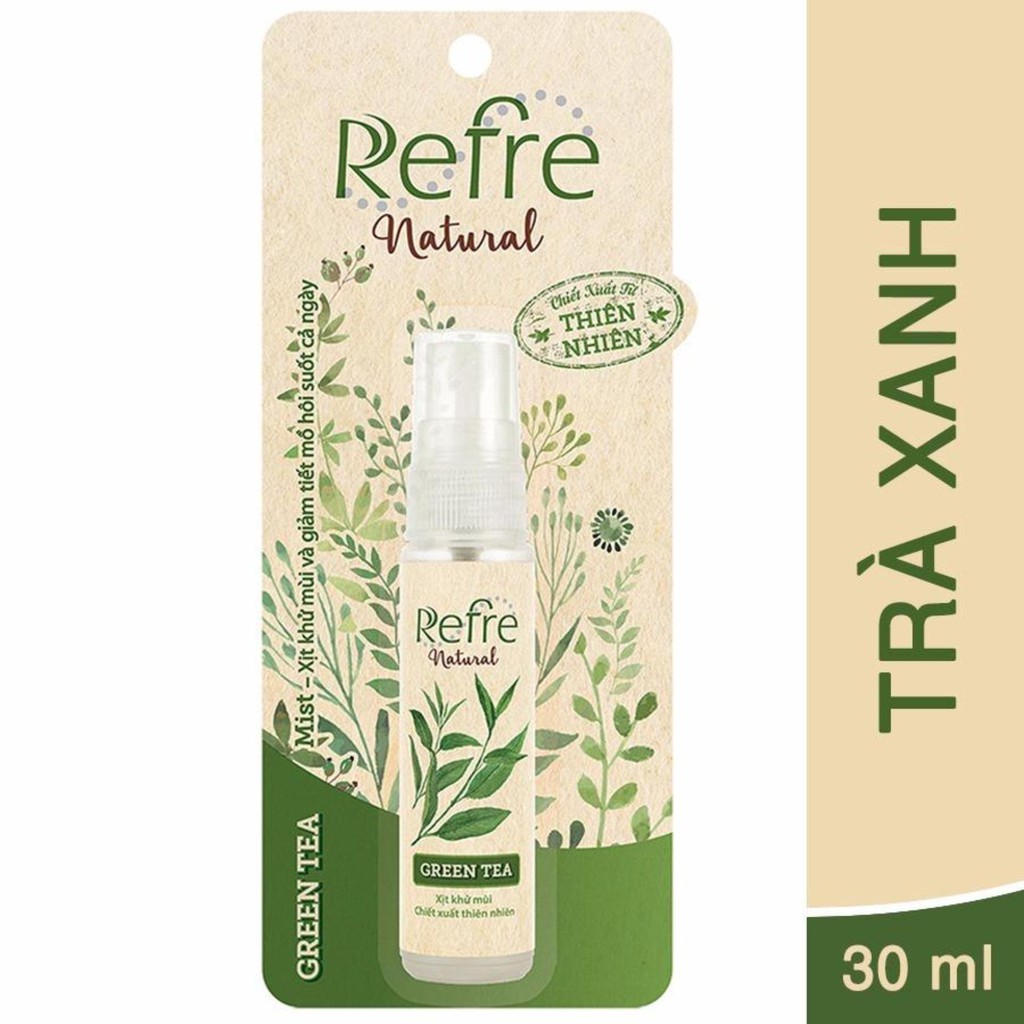 Xịt Khử Mùi Refre Natural 30ml