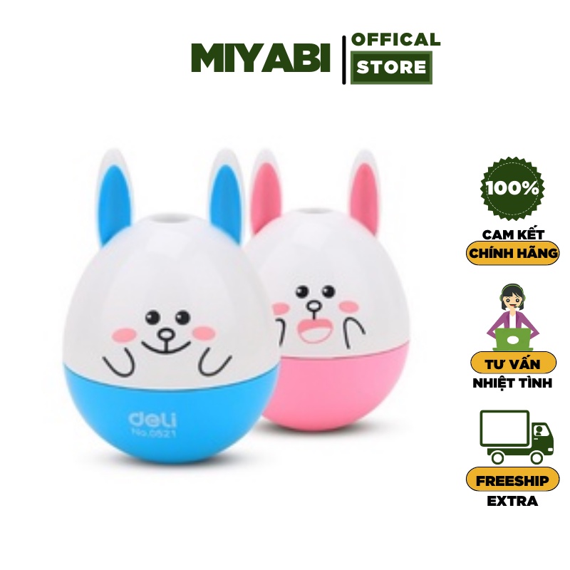 Gọt bút chì Deli 0521/0522 cute hình con lật đật - Gọt bút chì mini cao cấp - MIYABI STORE