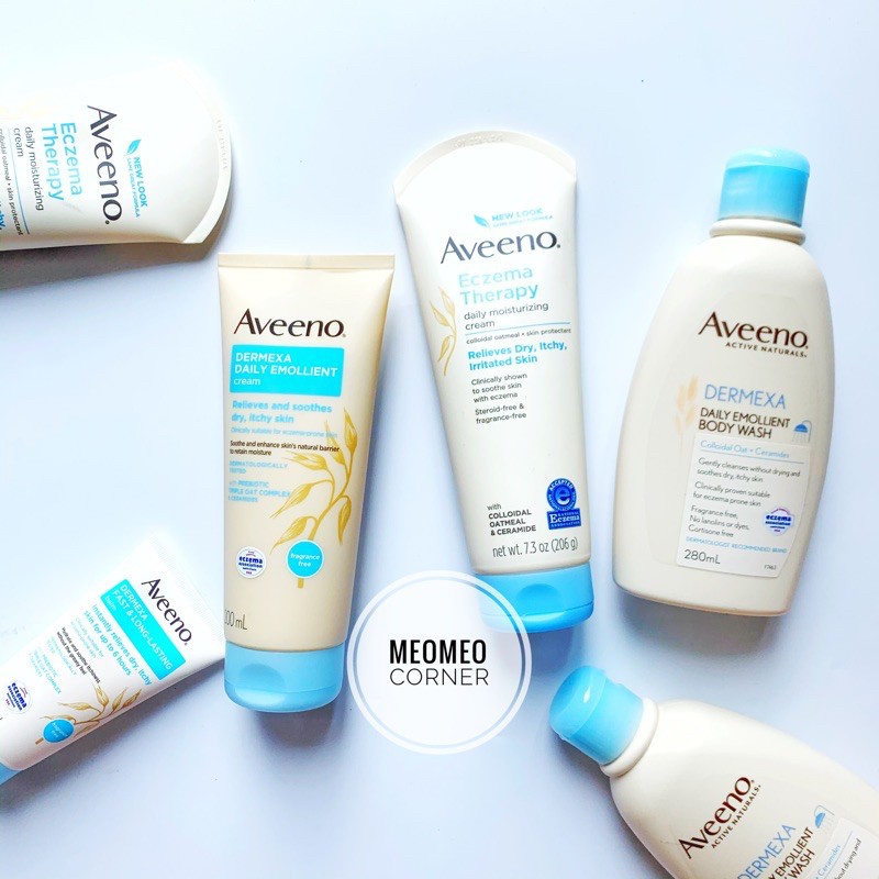 Kem / Sữa tắm chàm Aveeno Dermexa / Eczema người lớn