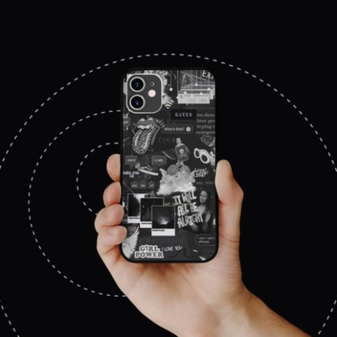 Ốp lưng iphone SAMSUNG poison and gun collage art kinetic art hoạ tiết  cho các dòng iPhone PAP20210793