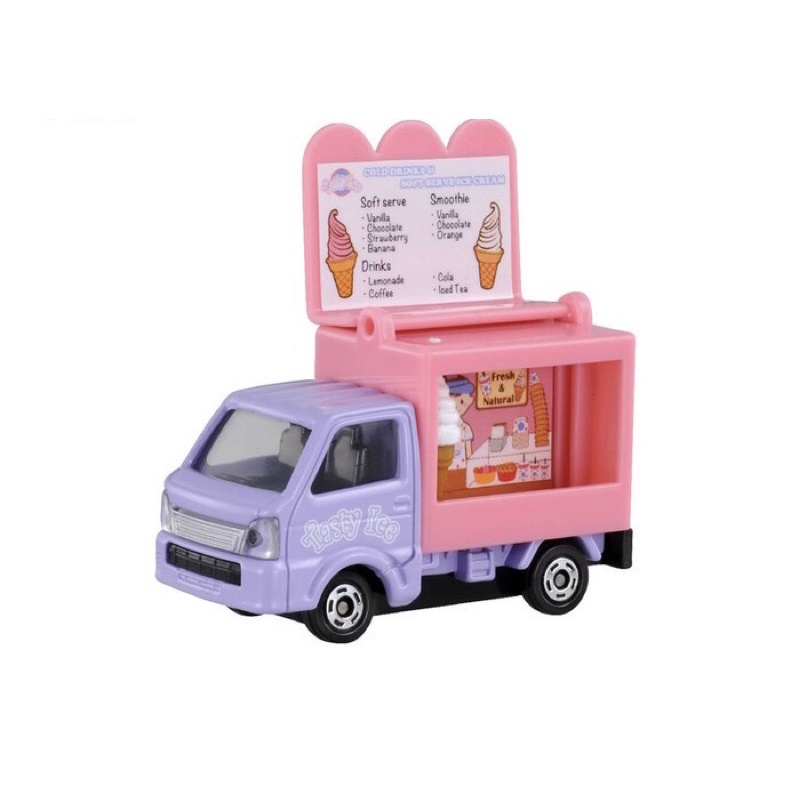 Xe mô hình tomica mẫu xe tải Suzuki No 57 bán kem - Màu hồng tím - Có hộp