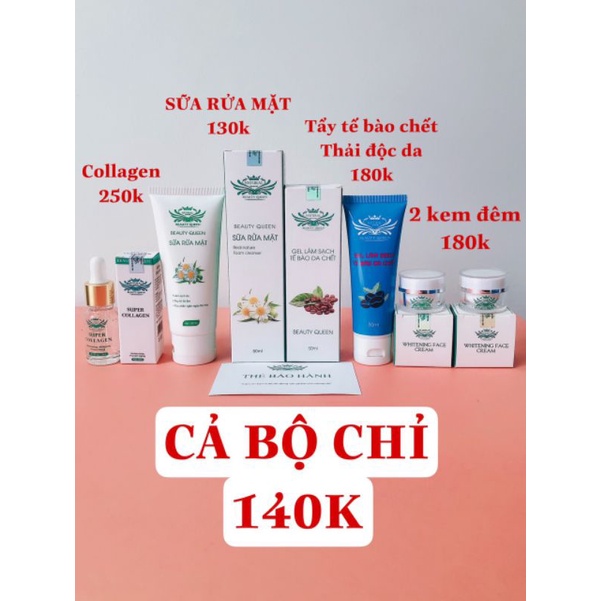 Bộ dưỡng da Beauty Queen 120k