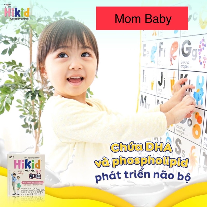 Sữa Hikid dạng kẹo hàng chuẩn nội địa Hàn