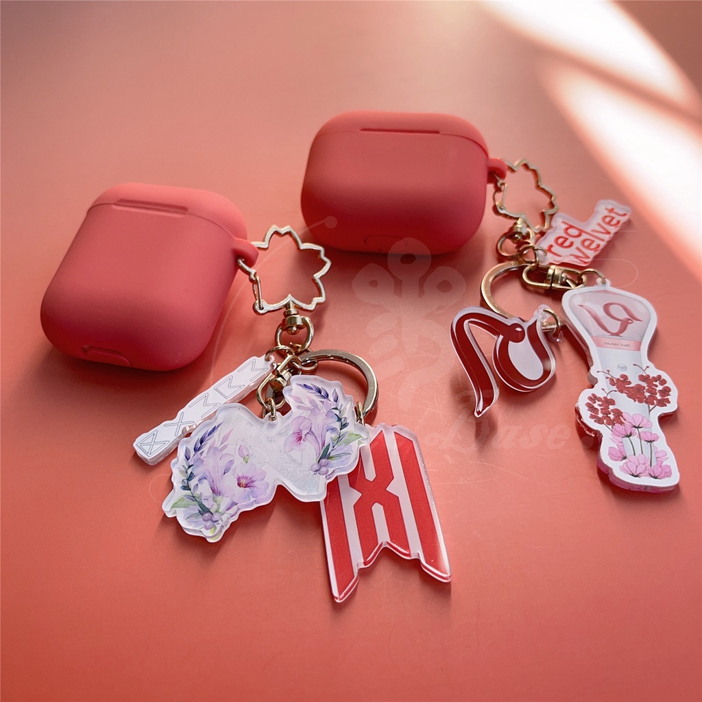 Vỏ Bảo Vệ Hộp Sạc Tai Nghe Airpods 3 pro ASTRO TXT EXO ITZY VELVET MAMAMOO GOT7 MONSTAX E Eunhypen TREASURE SEVENTEEN Không Dây Có Móc Khóa