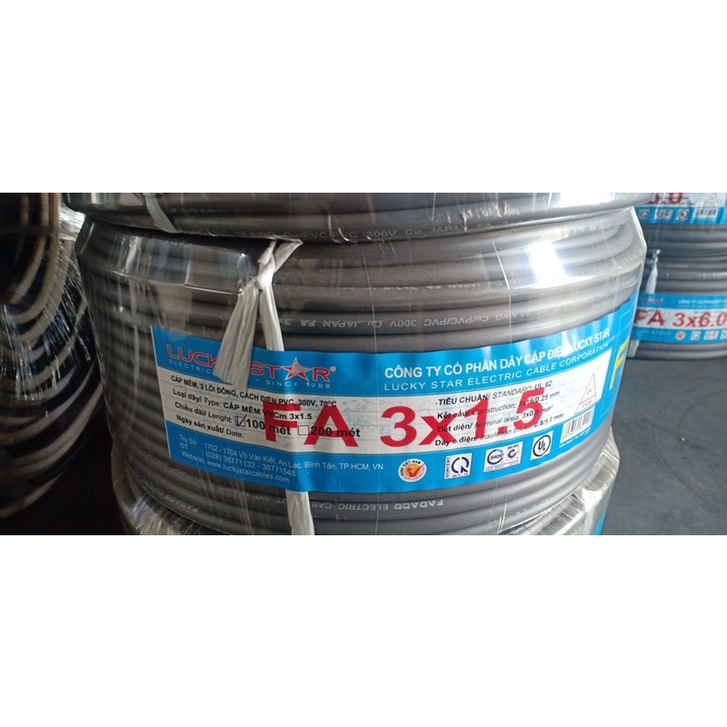 Dây tròn xám FADACO FA 2 , 3 lõi