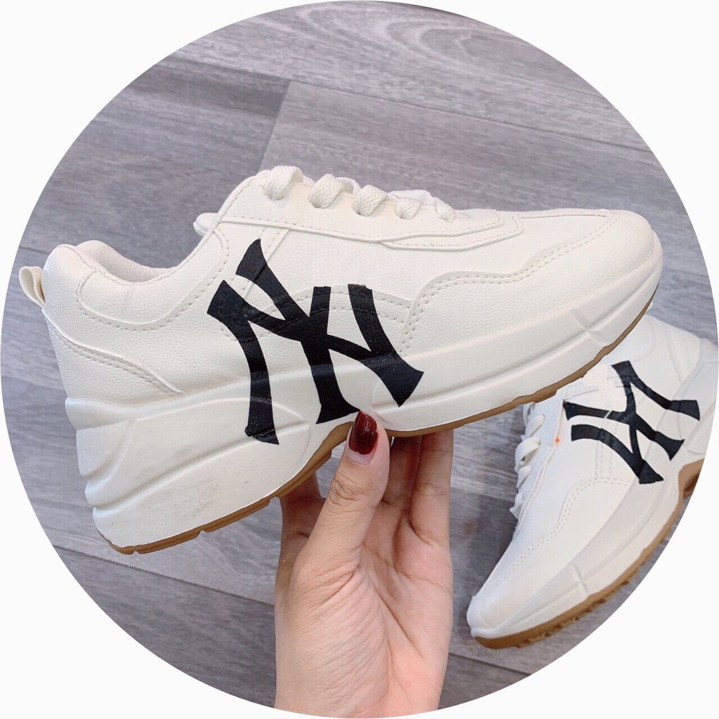 Giày sneaker nữ mới nhất ,chất đẹp NewY [FREE SHIP] (kem, trắng)