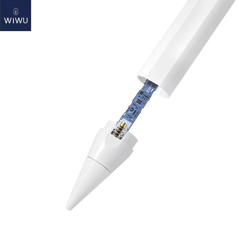 Bút cảm ứng WIWU Pencil Pro cho iPad viết vẽ nghiêng và chống tỳ như Apple Pencil - Hàng chính hãng