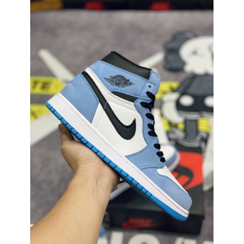 [AGsneaker] Giày thể thao cổ cao màu University blue chân bè fit lên 1 size... | BigBuy360 - bigbuy360.vn