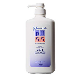 Sữa tắm johnson's 2 in 1 ph 5.5 dưỡng ẩm 750ml