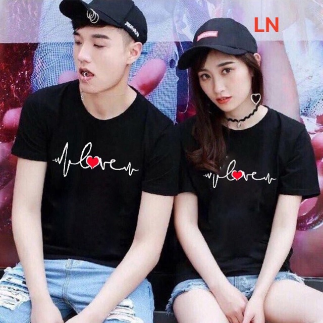 Set 2 Áo đôi nhịp tim L&amp;N siêu đẹp
